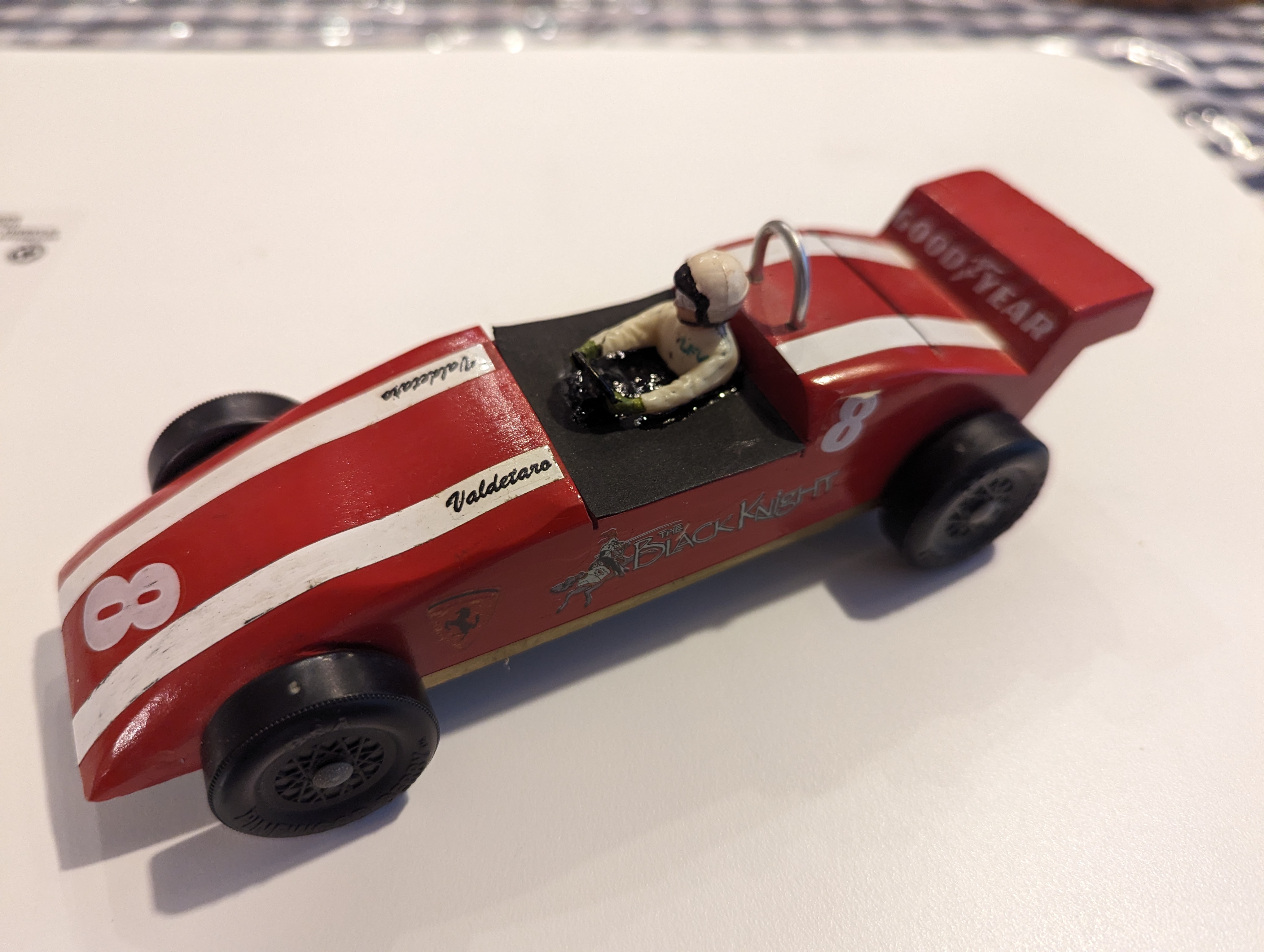 Formula car pine wood car