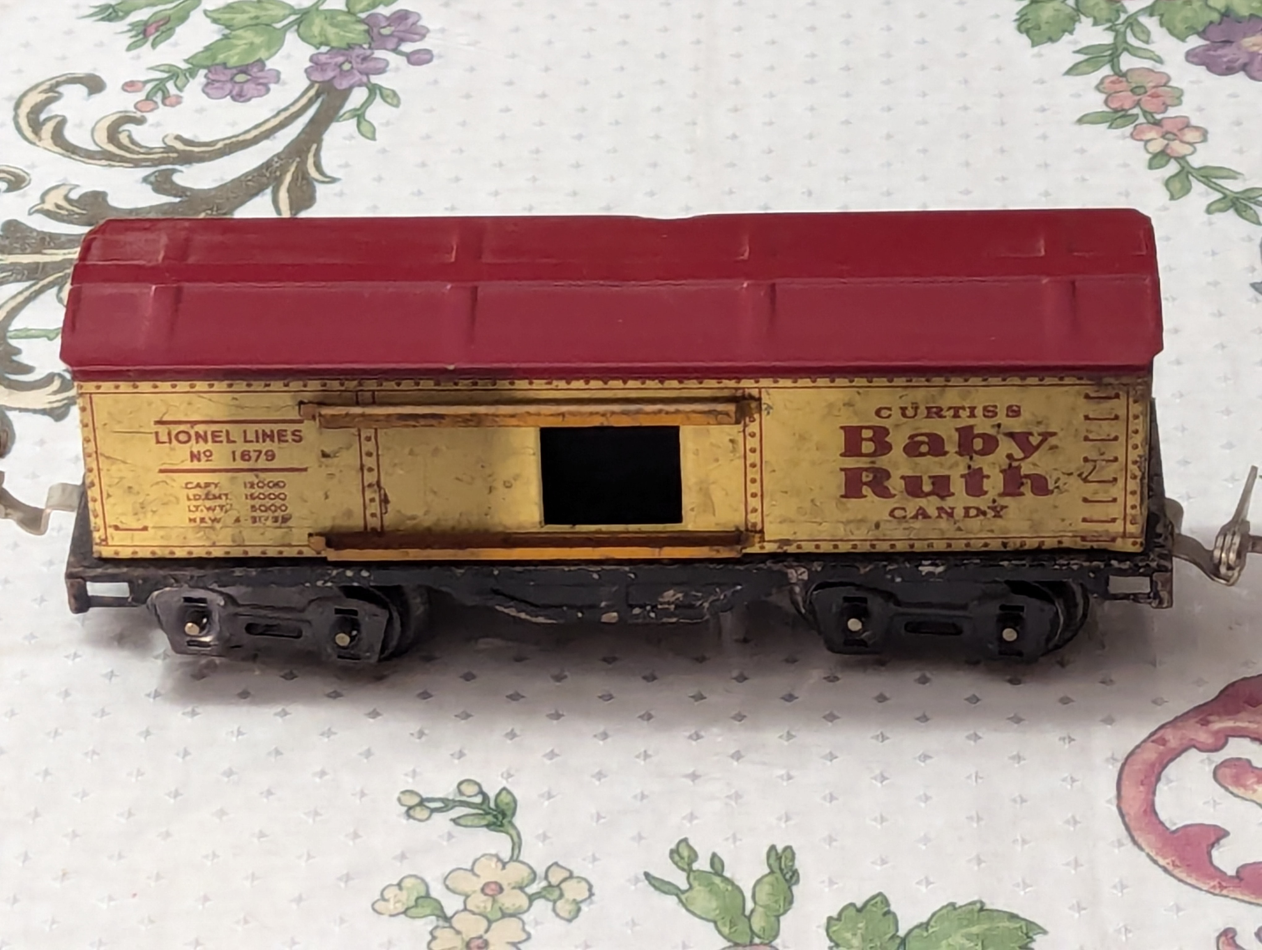 1679 Baby Ruth Box car prewar tinplate